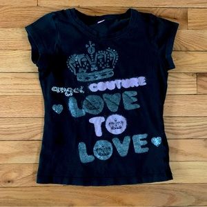 Smile brand Size 130 8 black t-shirt